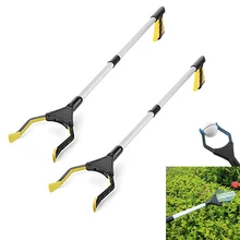 2pack 32inch Foldable Garbage Pick Up Tool Grabber Reacher Stick Reaching Grab Extend Reach Folding Grabber Pick Up Tool