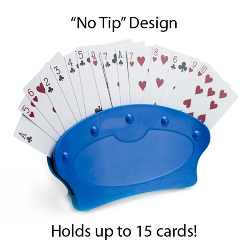 

Imperial Home Game Night Playing Card Holders - Standing Plastic Playing Poker stand, disabled entertainment helper #2h01