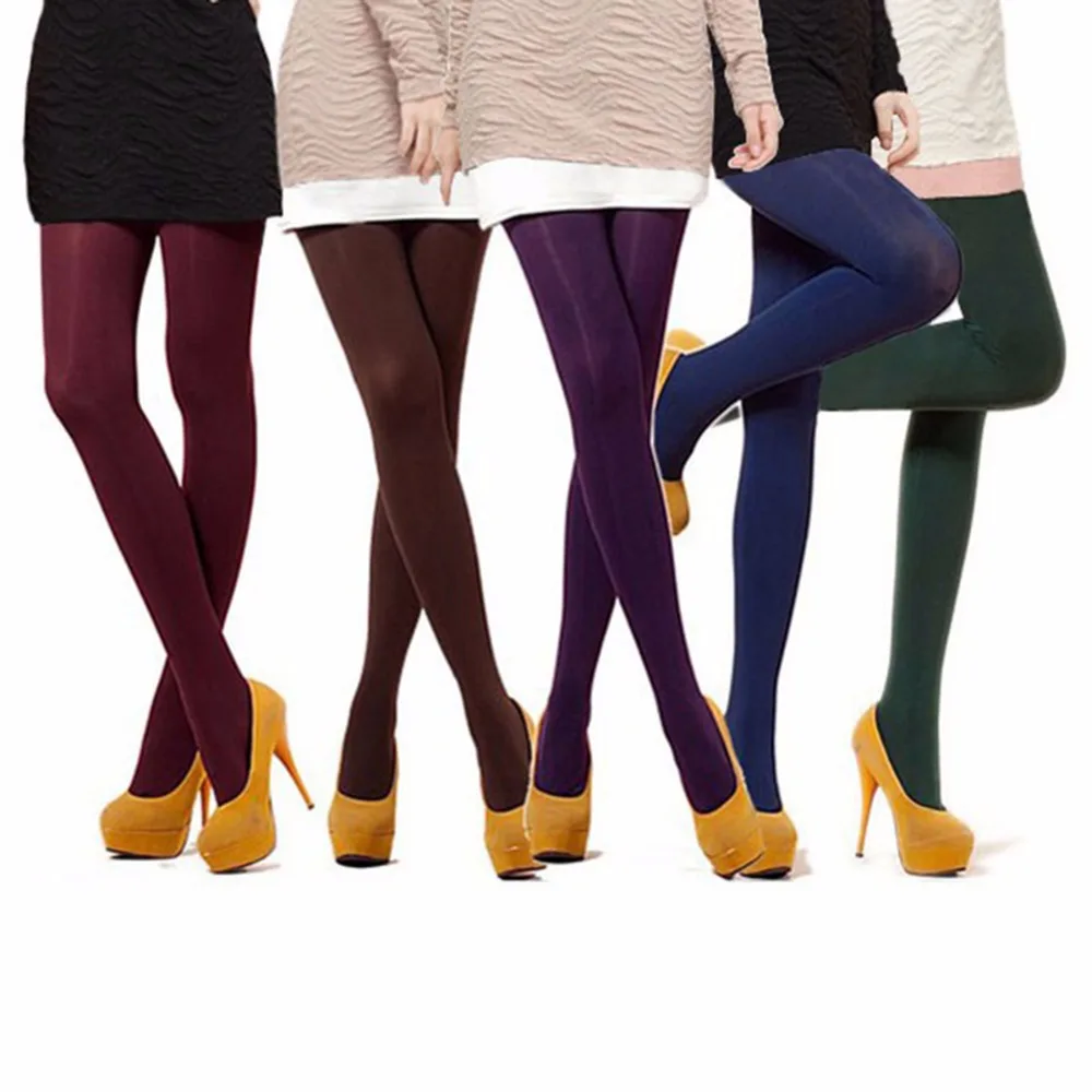 Women Sexy Warm Tights Spring Autumn Seamless Pantyhose 120D Velvet Medias Elastic Strumpfhose Slim Collant Femme