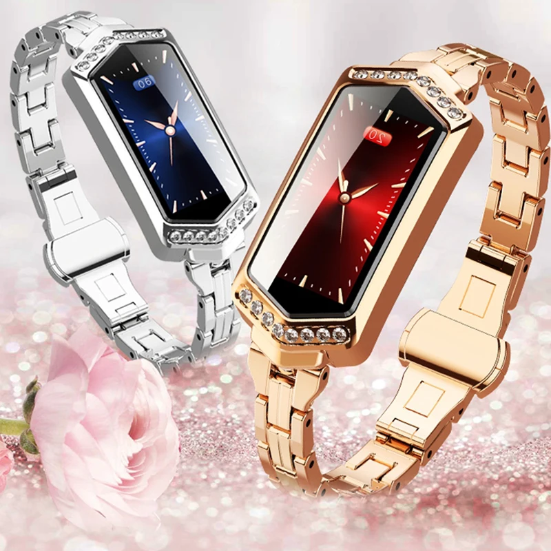 

Female Smart Watch B57 Fitness Tracker Bracelet Heart Rate Monitor Blood Pressure Sport Watches For IOS Android PK P68 S3 H2 B80