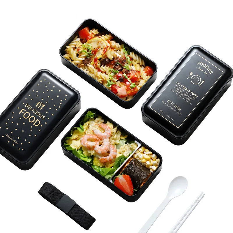 Microwavable Lunch Box MICCK 1200 мл двухслойная Bento коробка с Посуда Герметичный контейнер для