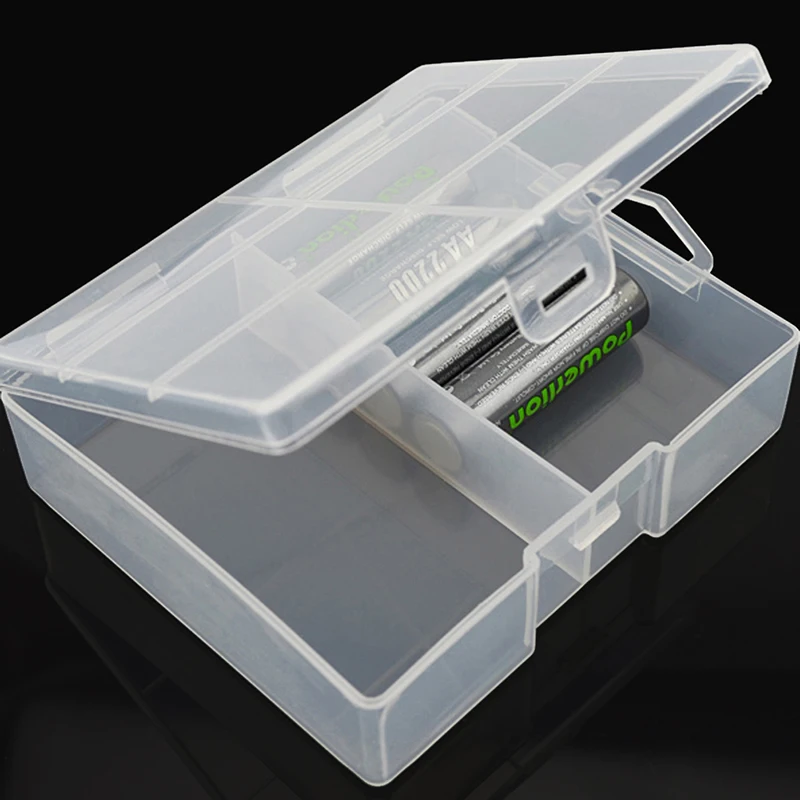 24 шт. AAA батарея коробка для хранения пластик AAA батарея держатель батарея случае ясно прямая коробка