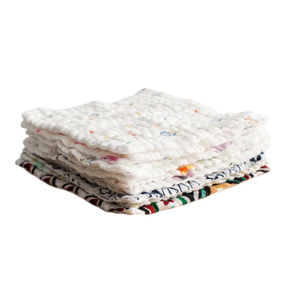 

Baby Bath Towel Cotton Wipes Face Towel 6 Layers Gauze Newborn Bibs Infant Feeding Toddler Kids Saliva Bathing Wash Cloth