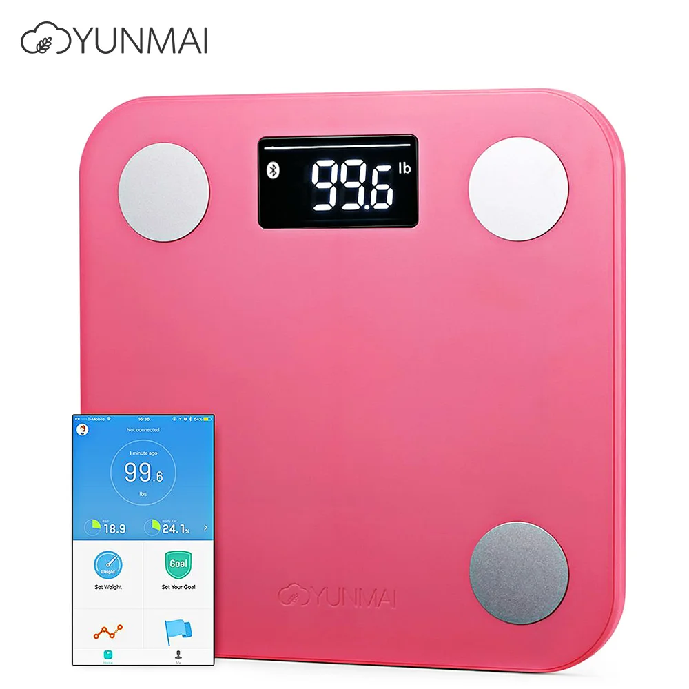 

YUNMAI Mini 1501 Digital Weight Scale Monitor Smart Fat Scales Bluetooth 4.0 APP Control BMI Data Analysis Weighing Tool