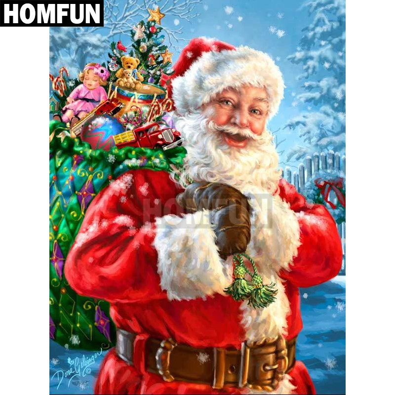 Алмазная 5D картина HOMFUN сделай сам вышивка крестиком из квадратных/круглых страз