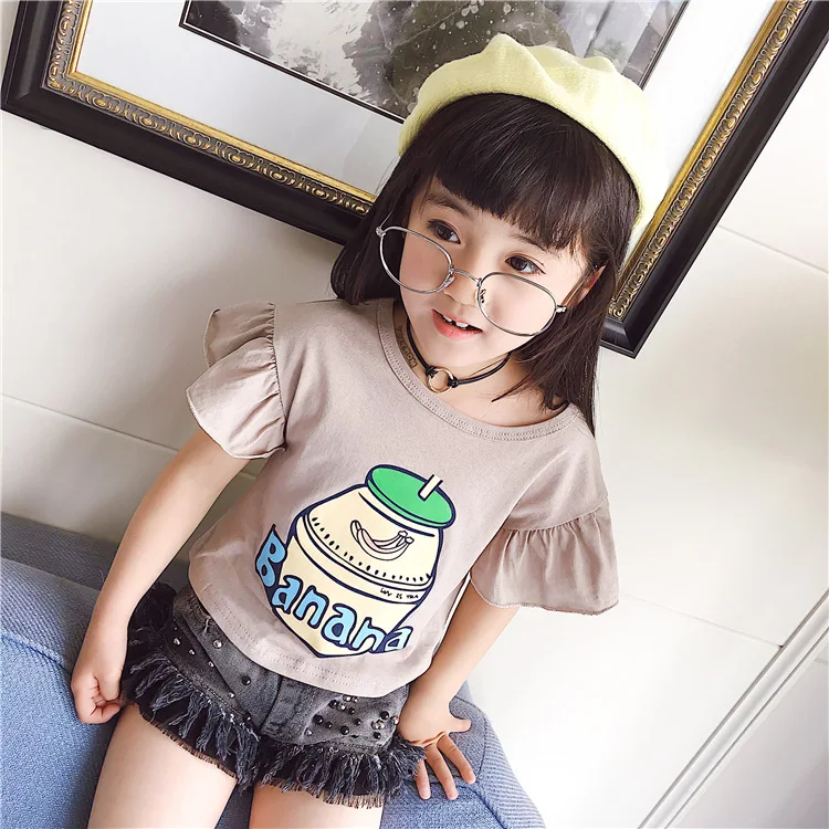 Kids 2017 New Girls Summer Short Sleeve T Shirt Baby Girl