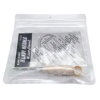 

7 Pieces Curved Upholstery Hand Sewing Needles with Drilling Awl and Thimble set for Leather Repair AA7379