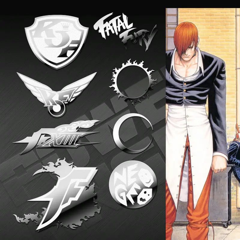8pcs/set KOF The King of Fighters Anime Stickers for Phone Laptop DIY Decorative Decal Sticker Toy 8pcs/set KOF The King of Fighters Anime Stickers for Phone Laptop DIY Decorative Decal Sticker Toy
