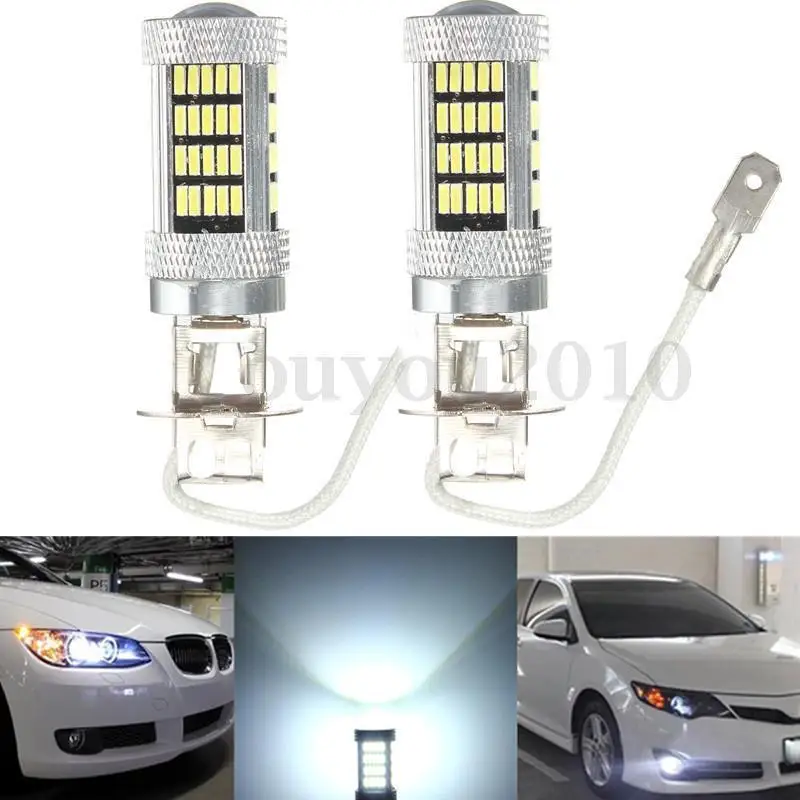 

CYAN SOIL BAY H3 4014 LED 92 SMD High Power Car Fog Driving Light Bulb Lamp 6000K Red