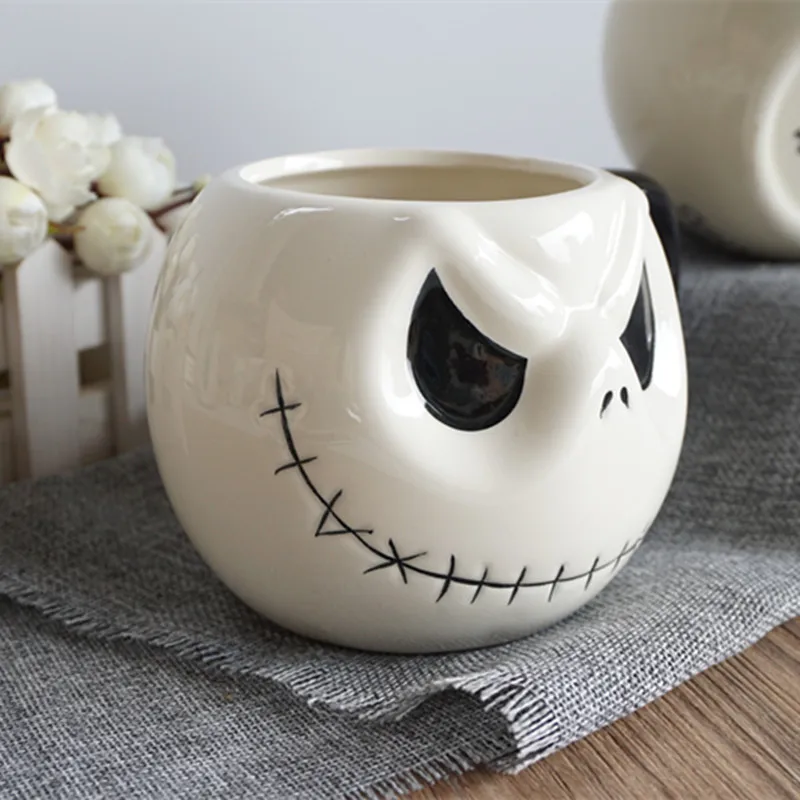 

New Jack Skellington Mug Cartoon Coffee Mug Tea Cup for friends gift