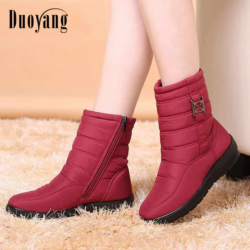 

Hot fashion snow boots 2018 shoes woman plush warm winter boots Ugs waterproof cozy fur ankle boots women shoes scarpe donna