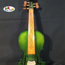 Зеленый цвет лучший Craft 5 Строки 4/4 Электрический Скрипки+ акустическая Скрипки#8290