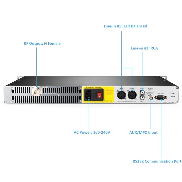 FMUSER FMT5.0-50H 50 Вт FM комплект передатчика FM вещательный передатчик+ DP100 дипольная FM антенна комплект для Радиостанция FM