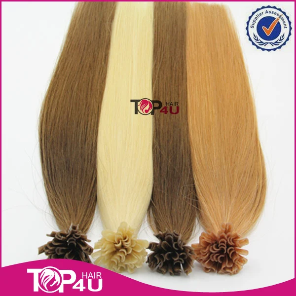 

Ali express hot sale 0.8g/strand 100 strands/pack 24inches nail tip hair extension