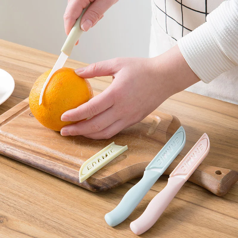 TUUTH Mini Ceramic Knife High Quality Colorful 3 inches Handle Ceramic Paring kitchen Knives Accessories B5