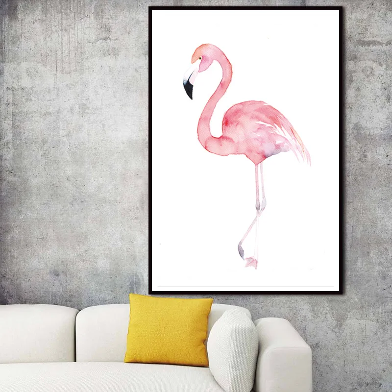 Watercolor-Flamingo-Canvas-Art-Print-Painting-Poster-Wall-Pictures-for-Home-Decoration-Giclee-Print-Wall-Decor (1)