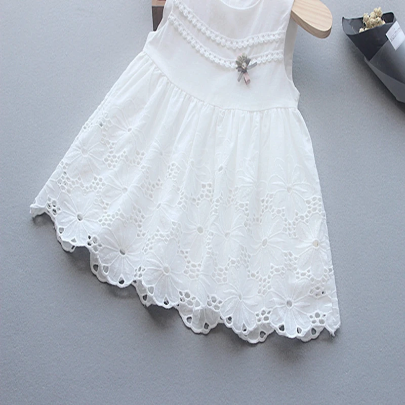 Baby Dresses Girls Children's Toddler Girls High-end embroidered Princess Dresses Summer Fresh and generous Party Dress kids clothing (4)