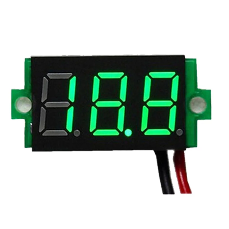 

Digital Voltage Meters 0.36" Digital Display Tube DC 4.50-30.0V Two Wire Voltmeter Ammeter Precision Teaster Instrument Parts
