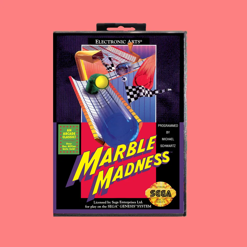 Мраморная игра madness 16 бит MD с розничной коробкой для sega Genesis& Mega Drive