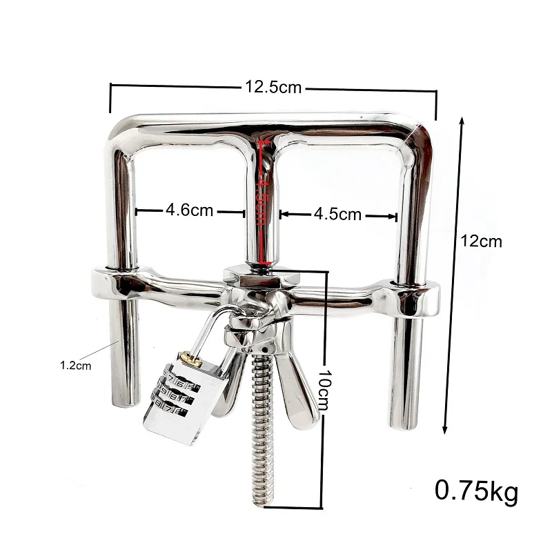 Grande bondage algemas bloqueio de aço inoxidável metal erótico casal bdsm contenção manette algemas dult jogo brinquedo do sexo para mulheres masculinas