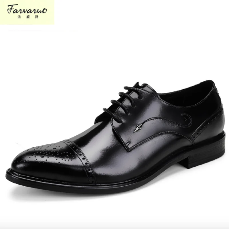 

2018 Time-limited Sapato Masculino New Men 's Genuine Leather Shoes Men' S Dress Bullock Carved Business