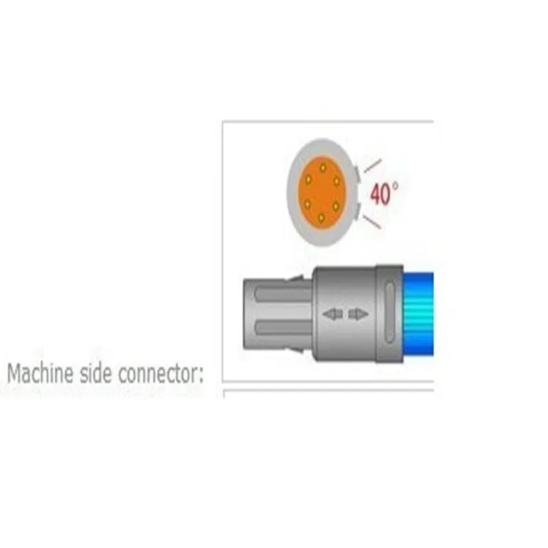 Совместимость для Mindray MEC1000/PM7000/8000/9000 6-контактный переходник с внутренней pediatic Fingerclip Spo2 Сенсор, пульса и уровня кислорода в крови Spo2 Сенсор spo2 Зонд из термопластичного полиуретана