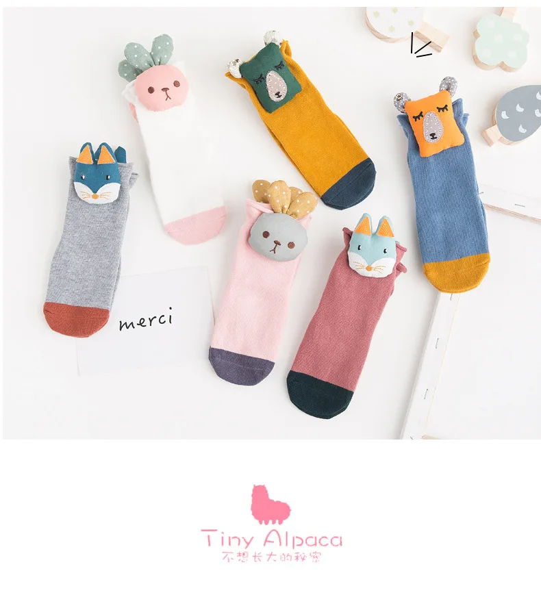 Носки-тапочки для малышей хлопковые носки с нескользящей подошвой носки-тапочки 6 цветов, для детей от 0 до 4 лет, tz05