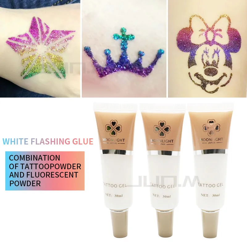 

5 PCS Glitter Tattoo Glue - Gel for Temporary Tattoo Kit Long Lasting Body art Paint Waterproof - 30ML / PCS