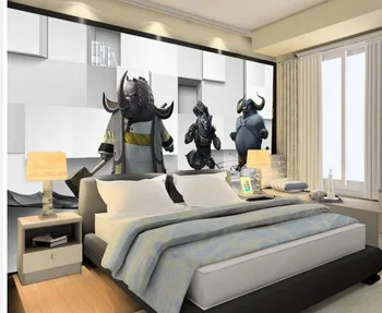 

Home Decoration 3d animation backdrop large mural modern living room wallpapers white wallpaper