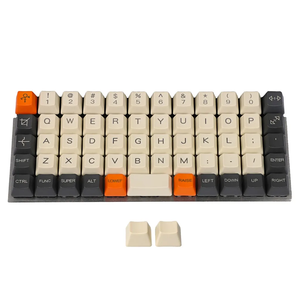 

YMDK Planck Niu40 Preonic Keyset Carbon Laser-Etched Top print OEM Keycap 1.5mm Thickness PBT