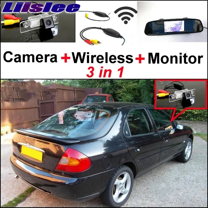 

Liilsee 3 in1 Special Rear View Camera + Wireless Receiver + Mirror Monitor Parking System For Ford For Mondeo 1996~2017