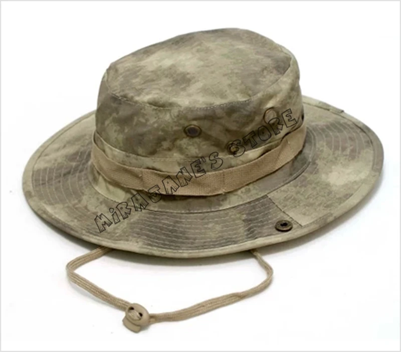 Мужская и женская камуфляжная военная шляпа Bonnie Кепка с покрывалом для кемпинга, охоты, рыбалки, пешего туризма, Солнцезащитная шляпа Bonnie - Цвет: Atacs AU