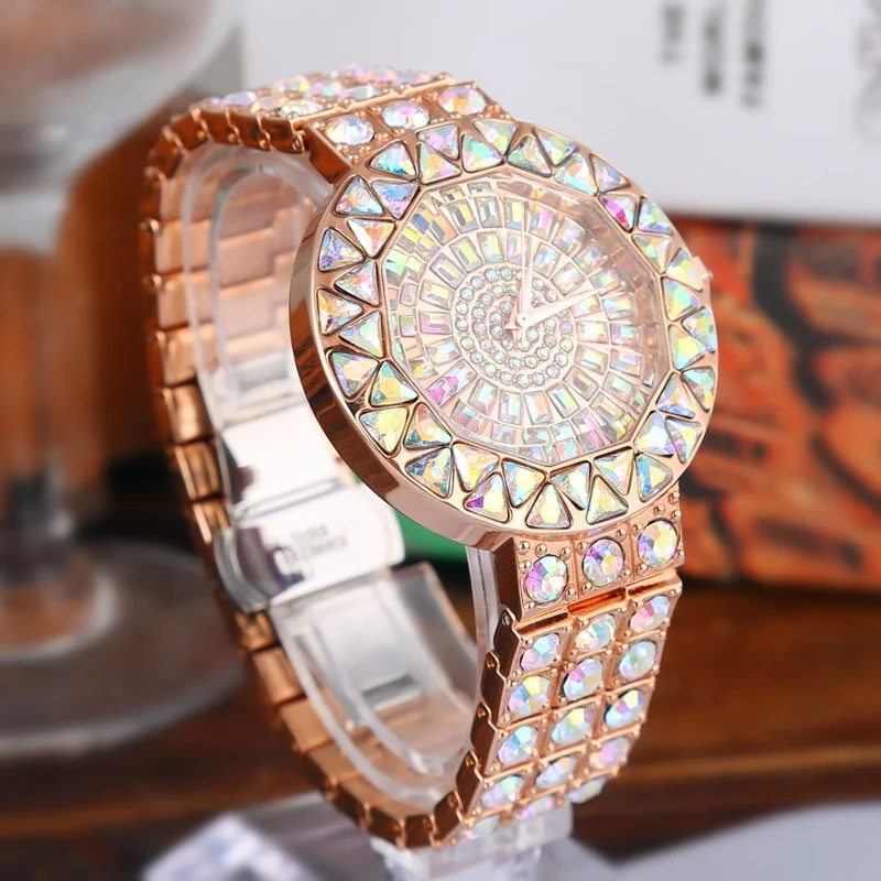 

2019 New Women Rhinestone Watches Women watch Diamond Luxury brand stainless steel Wristwatch ladies Crystal Quartz Clocks