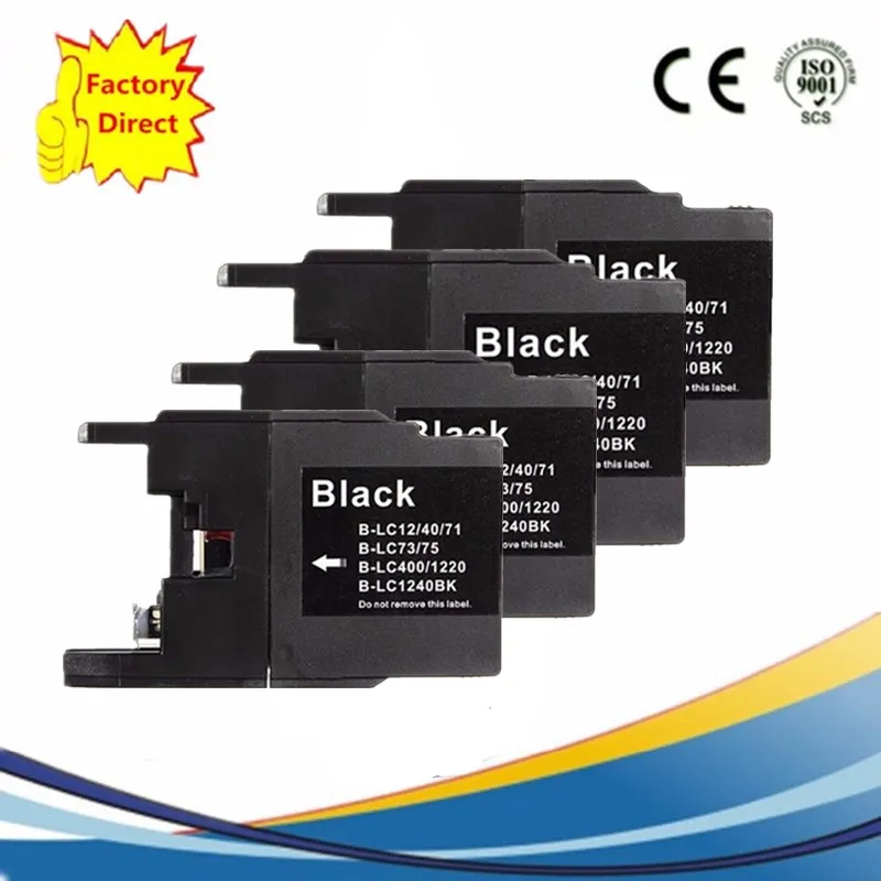 4BK Замена LC17 LC77 LC79 LC450 LC1280 чернильные картриджи MFC-J705D MFC-J705DW MFC-J825DW MFC-J625DW - Цвет: 4BK