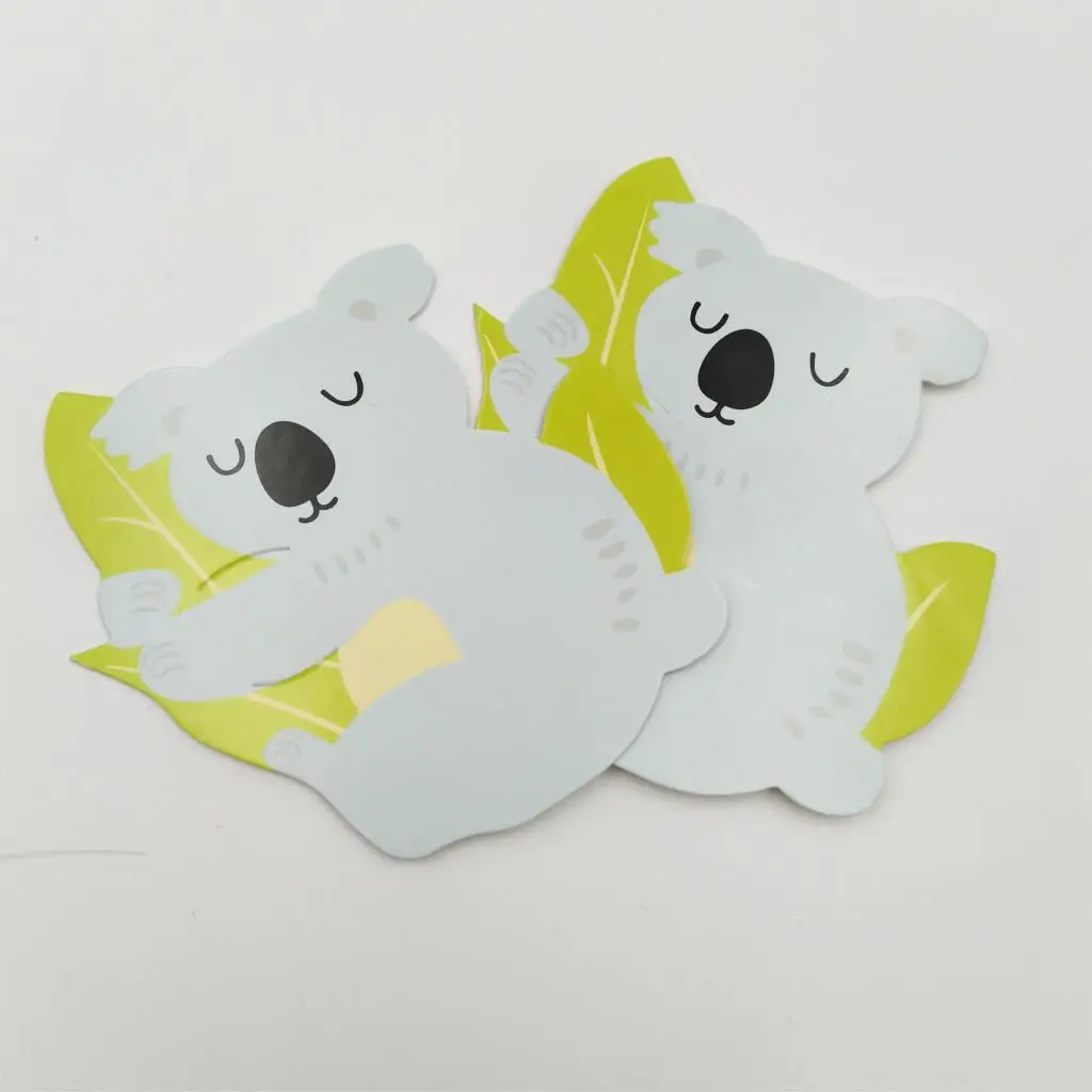 

50pcs Animal Blue Bear Candy Lollipop Decoration Card Wedding Supplies Birthday Party Decorations kids Candy Gift Party