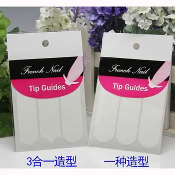 

10packs French Nail art Stickers Manicure Tips Guide Nails Decoration Form C, Y, V 3 Style