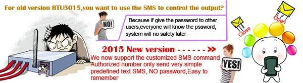 3g версия RTU5015 GSM Открыватель ворот с SMS дистанционным управлением сигнализации