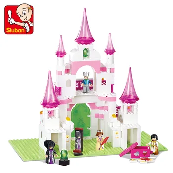 

Sluban 0153 271PCS Pink dream - dream palace.Legoings toys for children educational building blocks 3D DIY Figures Birthday