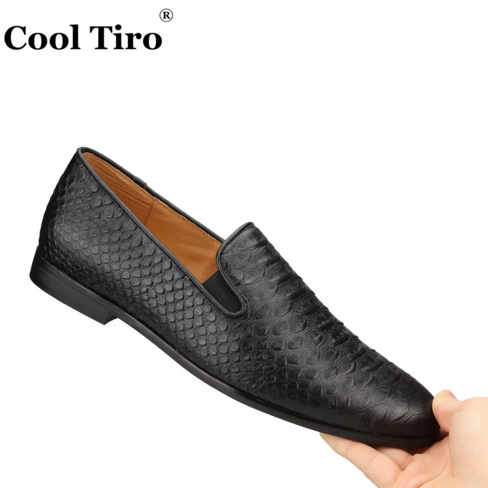 Black Python Loafers Mens (8)