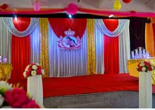 Customized Wedding Backdrop Wedding Drape Swag Including Curtain Wedding Party Decoration 3M*6M (10FT*20FT)