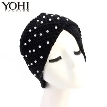 Зимний популярный кукурузный ядра ручной работы шерсть Индия шляпа жемчуг крест шарф шапка Национальный головной убор громоздкая hat