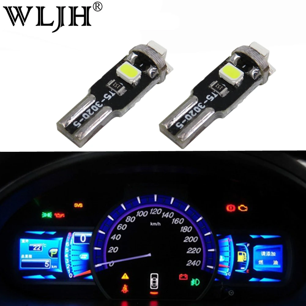 Светодиодсветодиодный лампа WLJH T5 7 цветов 12 В устройство для BMW E36 E3 E21 E23 E24 E28 E30 E34 E38