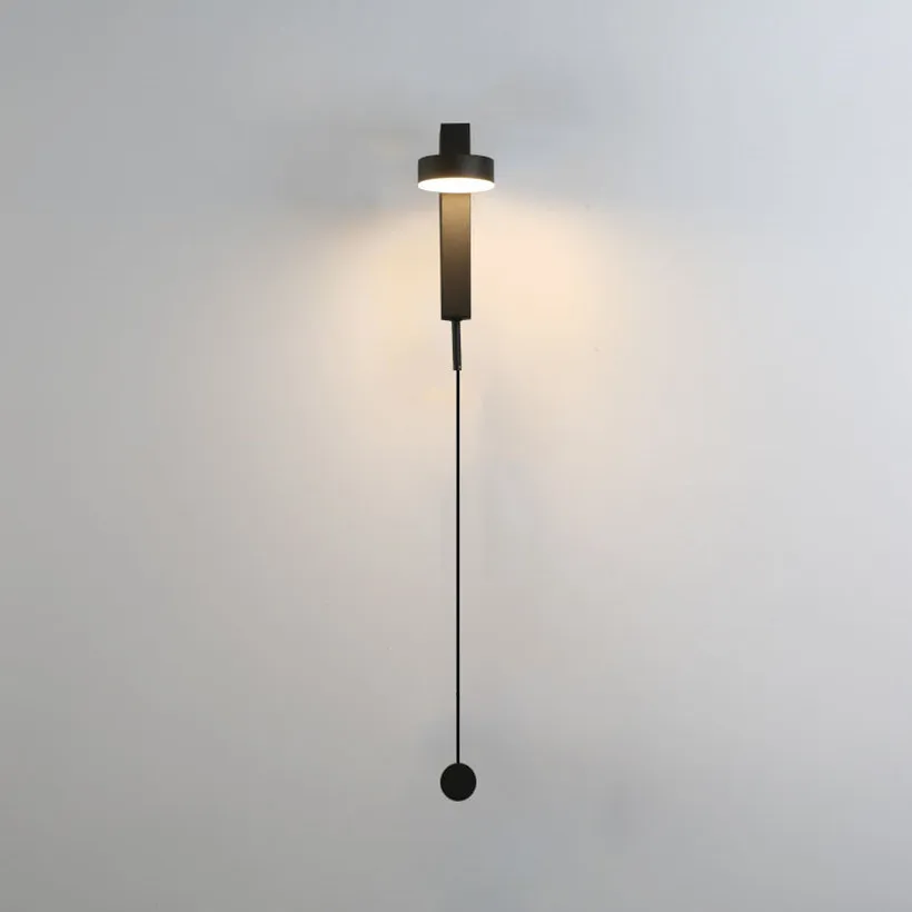 Postmodern Designer T Style Wall Light Dimmable Switch Wall Lamp Living Room Decoration Bedroom Bedside Sconce Light Fixtures