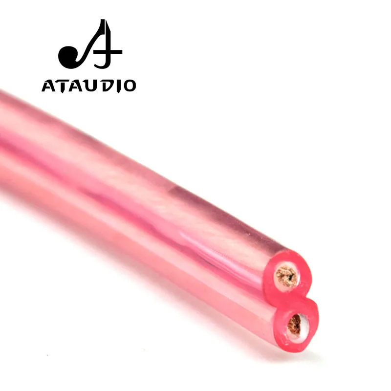 ATAUDIO один шт. HIFI динамик кабель с позолоченным банановым разъемом Чистая медь Hifi