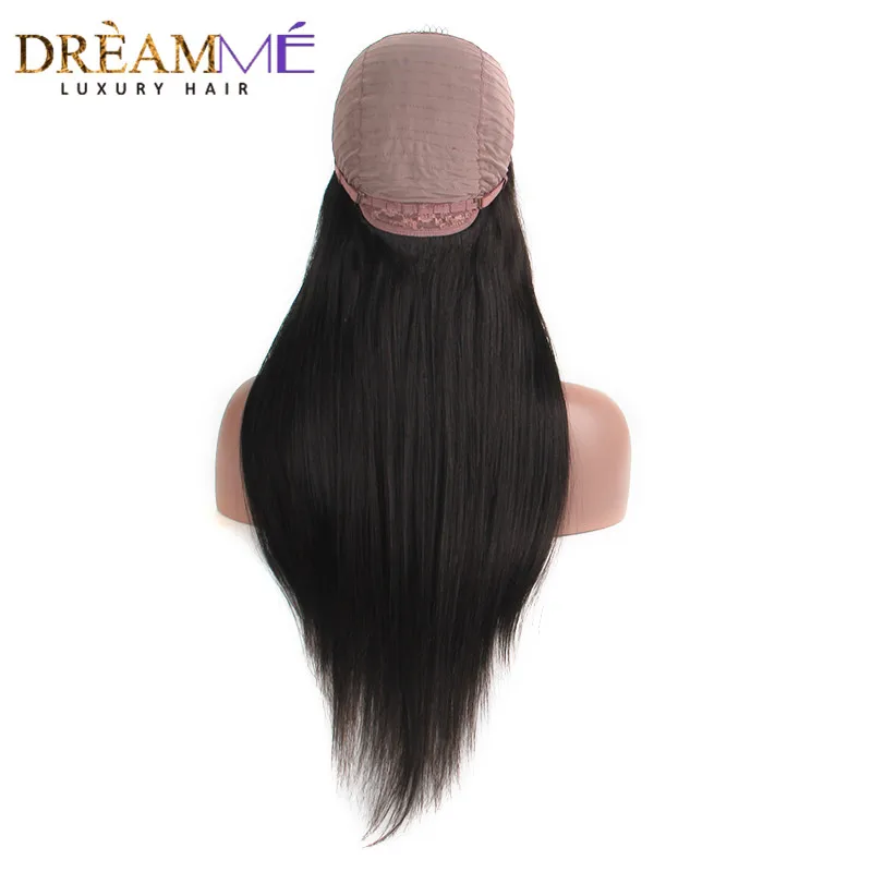 Beli Rambut Lurus 2X4 Bagian Tengah U Bagian Rambut Manusia Wig untuk Hitam Wanita Brasil Remy Rambut 10 22 Inches Renda Wig Mimpi Saya