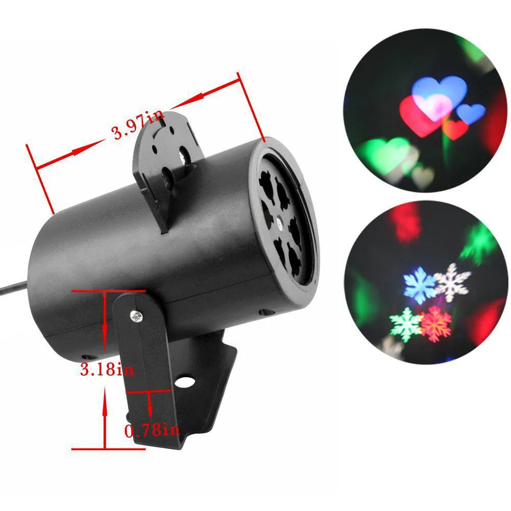 

LED Laser Projector Light Showers Snowflake Static Twinkle IR Remote Landscape Xmas Garden landscape Lamp Decor Outdoor