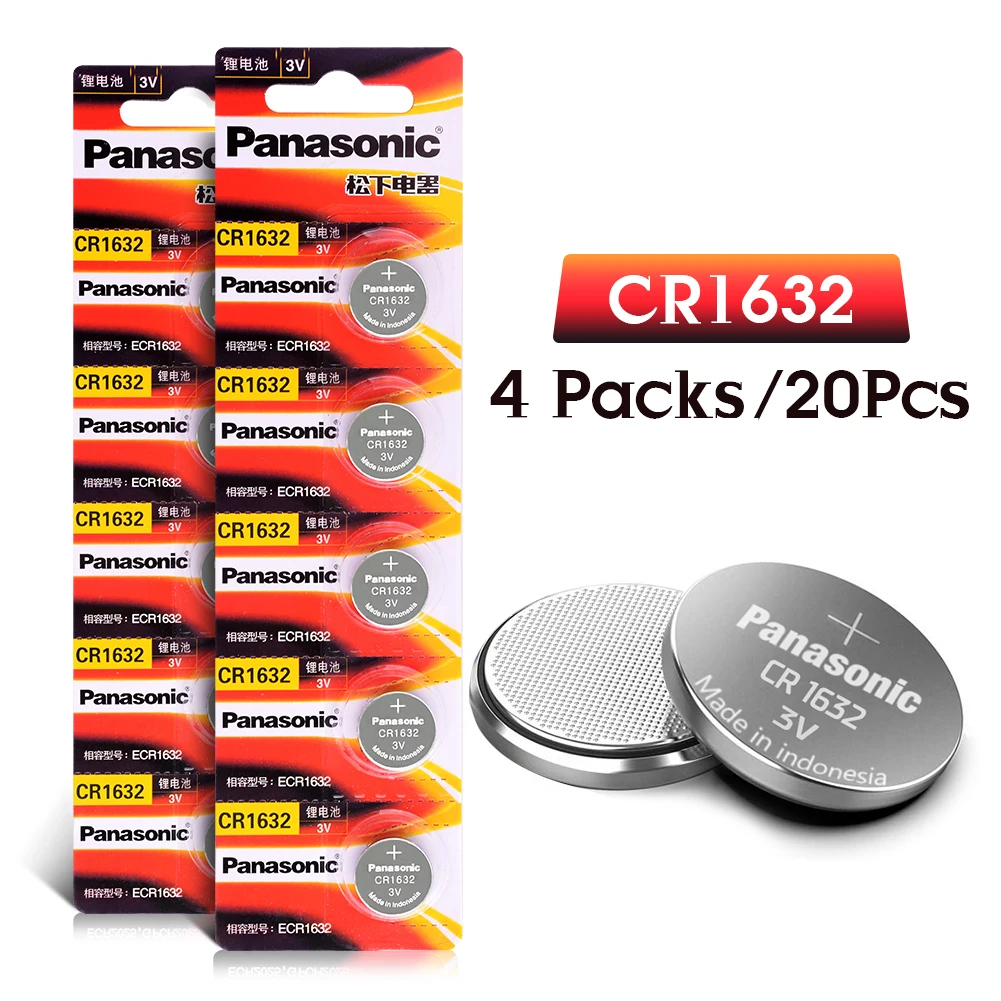 

20pc cr1632 3v button cell coin lithium batteries for watch car toy BR1632 ECR1632 DL1632 KCR1632 LM1632 KL1632