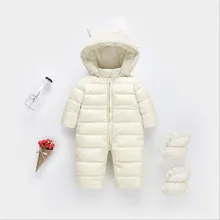 Thick Heat Toddler Romper with Footmuff Winter garments New child Child Boy Woman Romper Jumpsuit Snowsuit Hooded Youngsters Outerwear