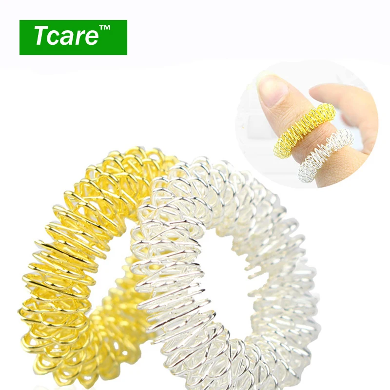 * Tcare 3Pcs/Lot Hot Sale Finger Massage Ring Acupuncture Ring Health Care Body Massage Body Finger Health Care