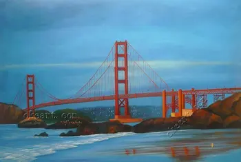 

Golden Gate Bridge in California"Original oil painting 24x36 inch